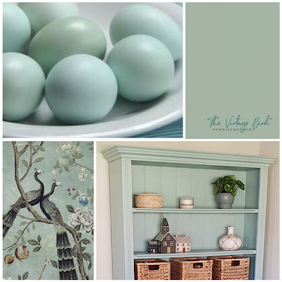 Mood-board-featuring-duck-egg-blue-coloured-Tallulah-mineral-paint
