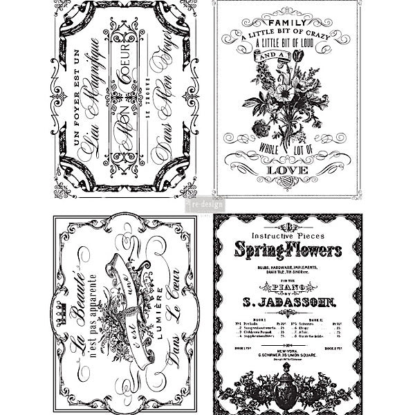 Redesign Decor Transfer - Spring Flowers - Bird on the Hill Designs