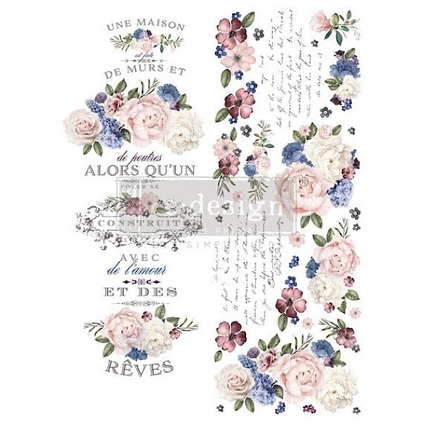 Redesign Decor Transfer - Lavender Bush - Bird on the Hill Designs