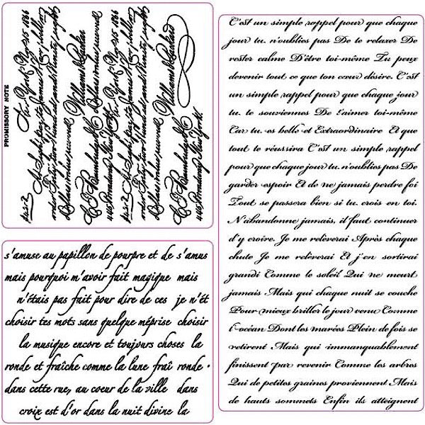 Re-Design Clearly Aligned Decor Stamp - Vintage Script