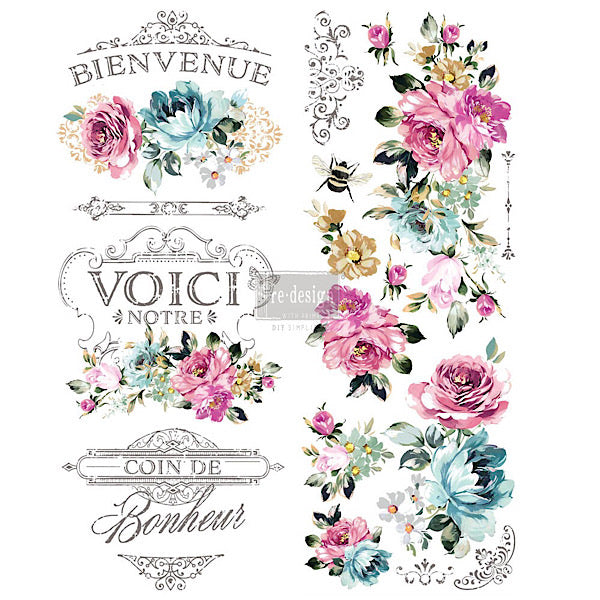 Redesign Decor Transfer - Fuchsia Sunset - Bird on the Hill Designs