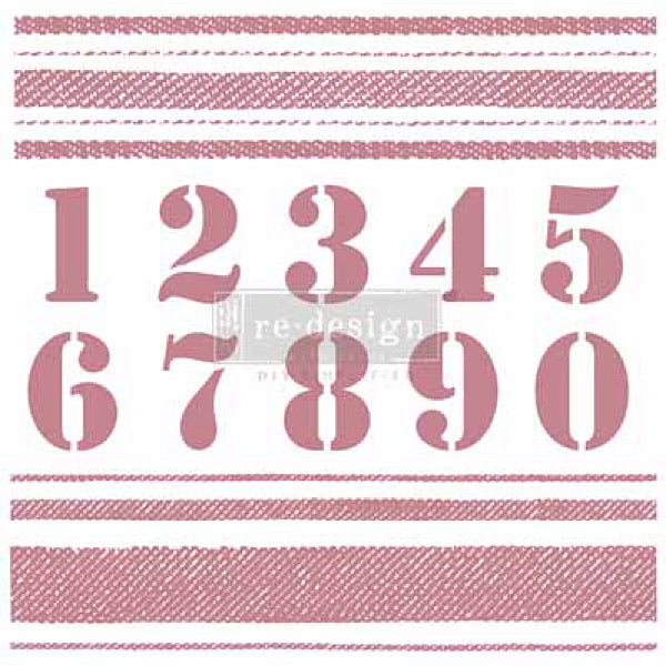 Re-Design Clearly Aligned Decor Stamps - Stripes
